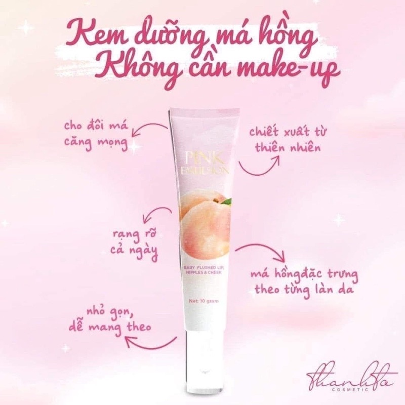 Kem dưỡng má hồng Pink Emulsion cho đôi má hồng hào nhanh chóng tuýp 10g - CO050