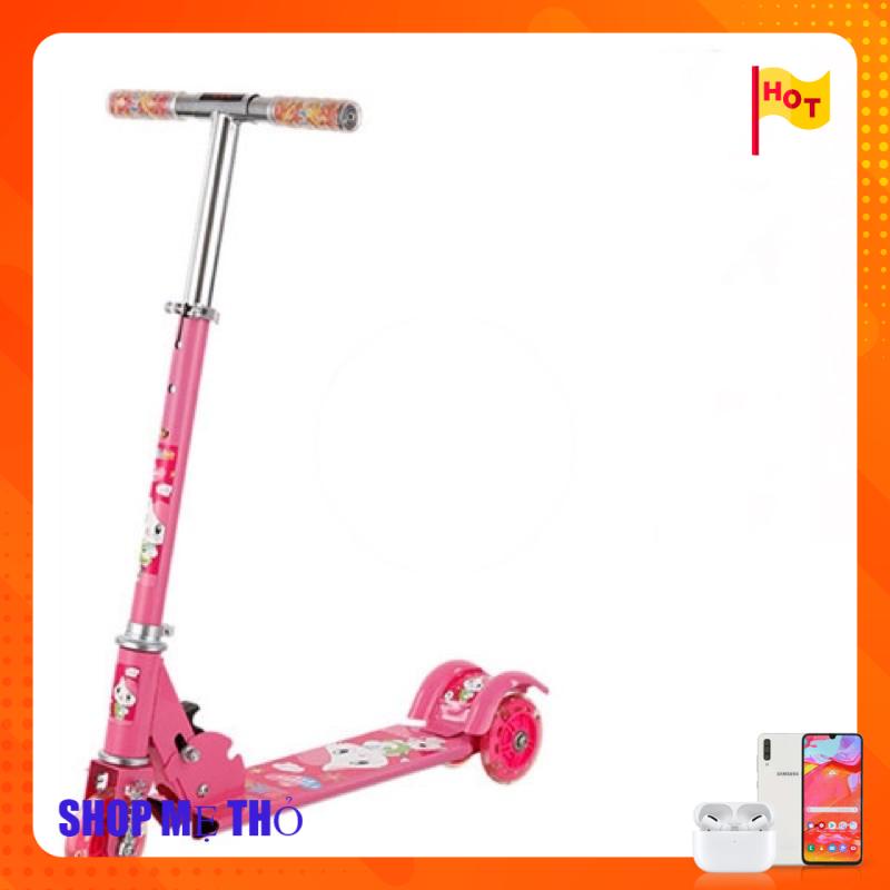 Xe scooter 3 bánh phát sáng khung sắt - có lò xo giảm xốc loại lớn Cho bé 2-12 tuổi1183