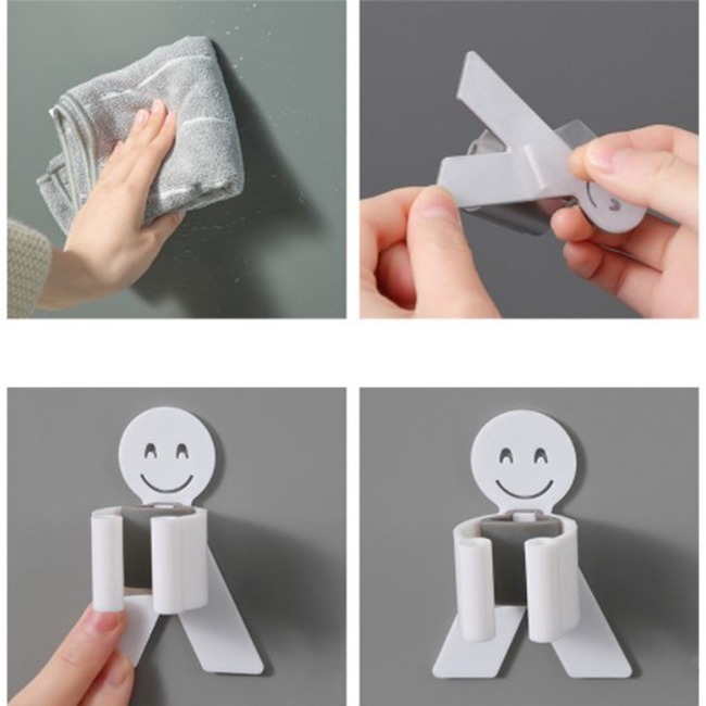 Móc treo chổi lau nhà không để lại dấu vết tiện dụng cho gia đình