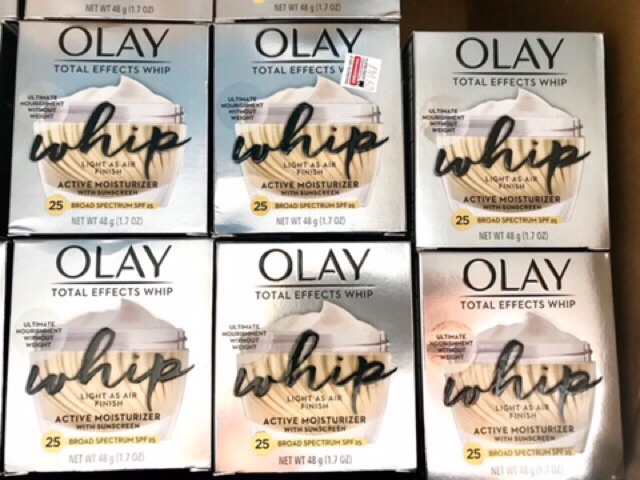 Kem dưỡng da Olay Total Effects Whip Active Moisturize SPF25 Hàng Nhập USA
