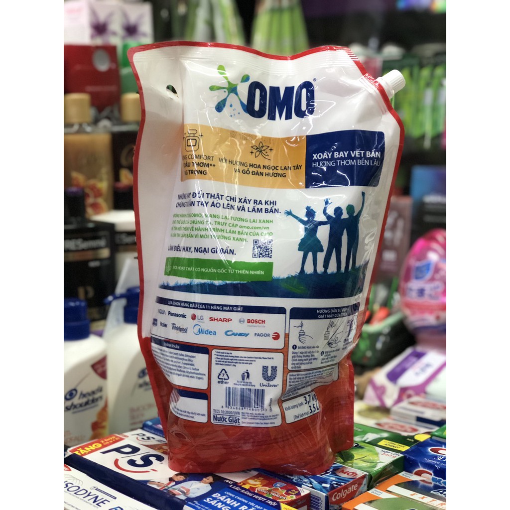 NƯỚC GIẶT OMO 3,6KG ( DÀNH CHO MÁY CỬA TRÊN )