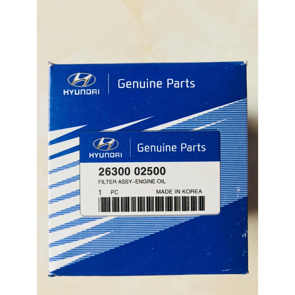 Lọc NhớT xe Hyundai i10, i20, Getz, Atos / Kia Morning, Caren, Cerato, Spectra 26300-02500