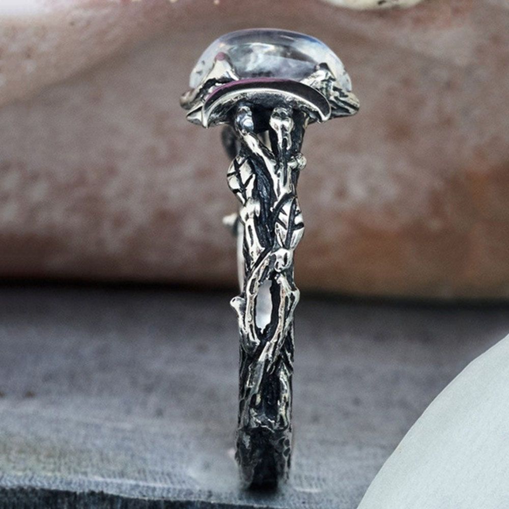 Nhẫn đính đá size 5-10 phong cách Bohemian cổ điển thời trang cho nữ