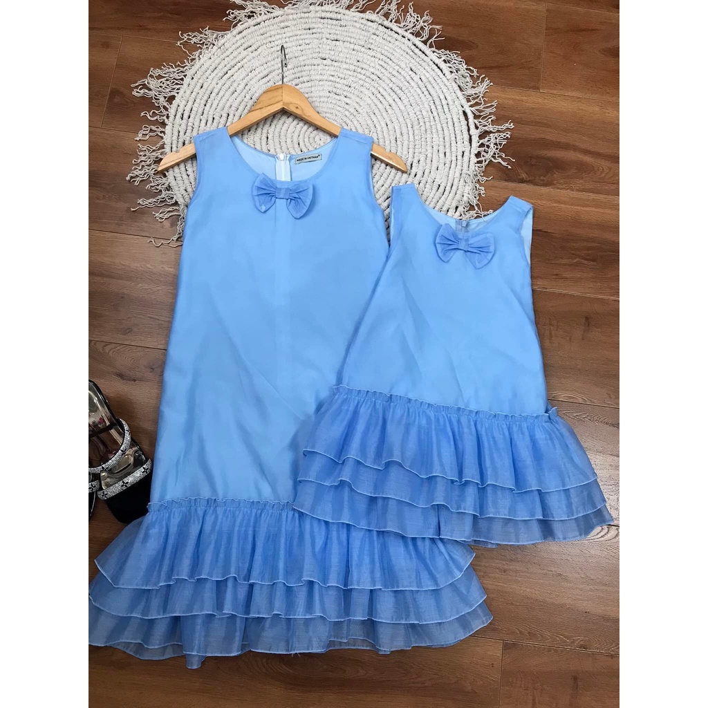 Đầm to 3 tầng cho mẹ  và bé