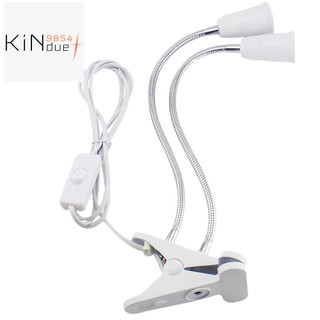 Đèn LED hai đầu kẹp bàn có thể kéo dài linh hoạt E27