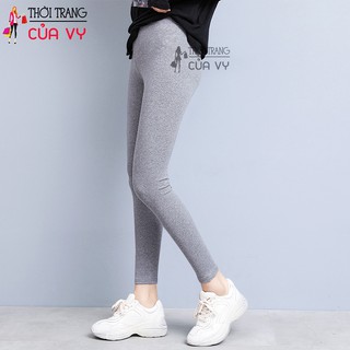QUẦN THUN ÔM THỂ THAO LEGGING NỮ CAO CẤP MÀU XÁNH NHẠT