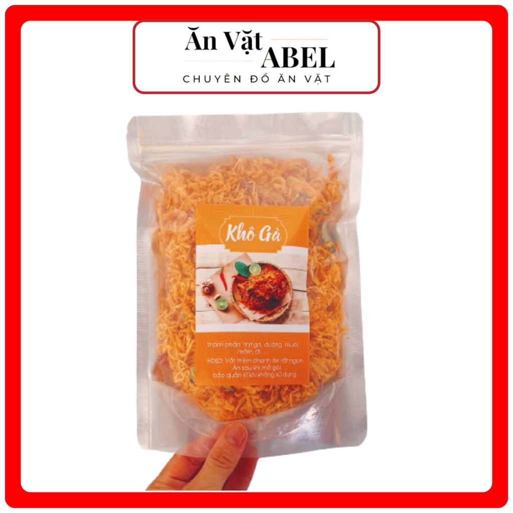 Khô gà lá chanh 400g đặc biệt , gà khô lá chanh loại ngon , Ăn Vặt ABEL