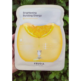 [SALE XẢ HÀNG]HSD 03/2022-Mặt Nạ Sáng Da Tinh Chất Vỏ Quýt Frudia Citrus Brightening Mask 27mlx1 miếng