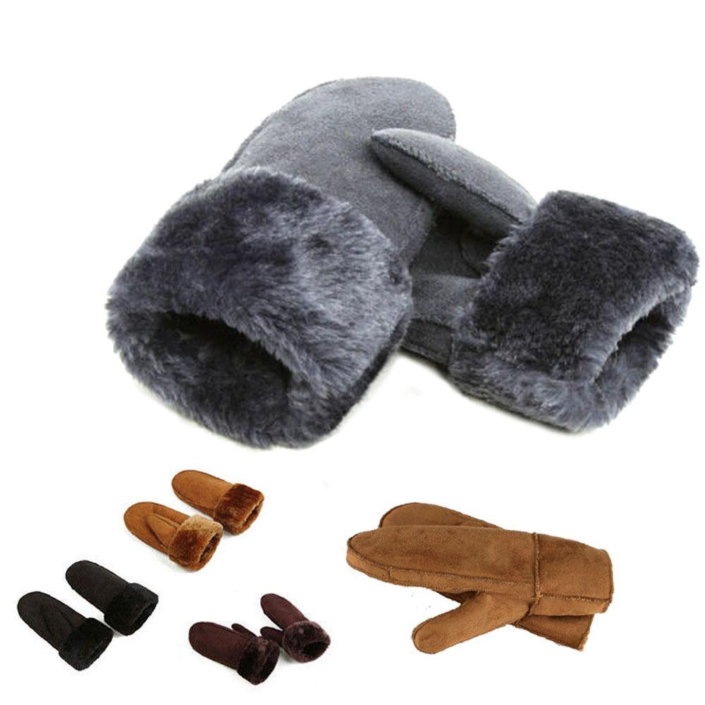 1 Găng Tay Da Cừu Dày Dặn Bảo Vệ Toàn Diện Cho Nam Và Nữ