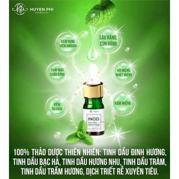 Combo 2 serum INOD Huyền Phi dung tích tổng 15ml khử hôi nách, hôi miệng, hôi chân [chính hãng]