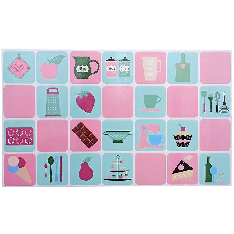 Giấy dán tường bếp, decal dán bếp, miếng dán bếp, giấy dán bếp chống dầu mỡ, chịu nhiệt cao