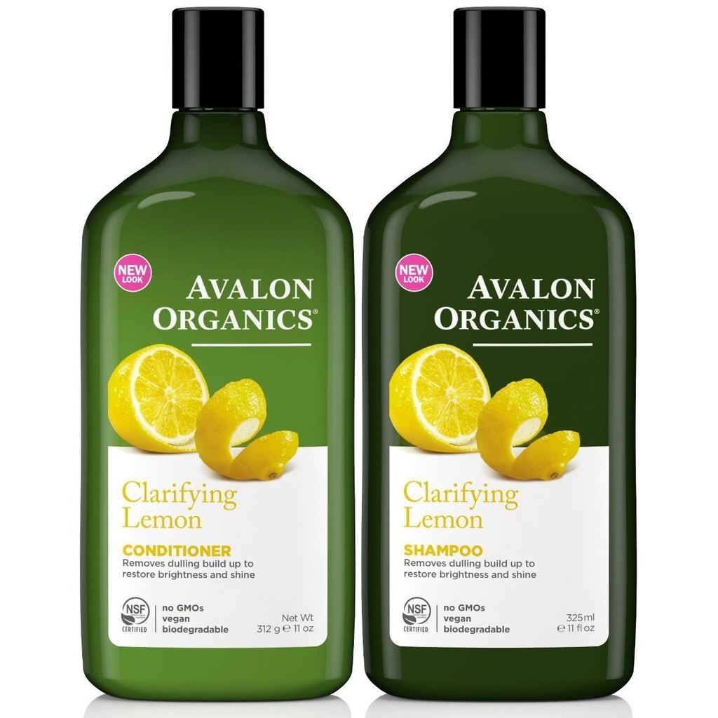 DẦU GỘI & XẢ LÀM BÓNG, SÁNG TÓC AVALON ORGANICS CLARIFYING LEMON