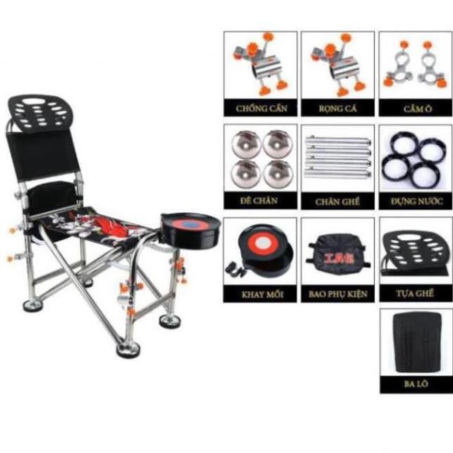 SALE LỚN FREESHIP FREESHIP Ghế Câu Đài, Ghế Ngồi Mọi Địa Hình, Đủ Phụ Kiện - Đồ Câu 24h