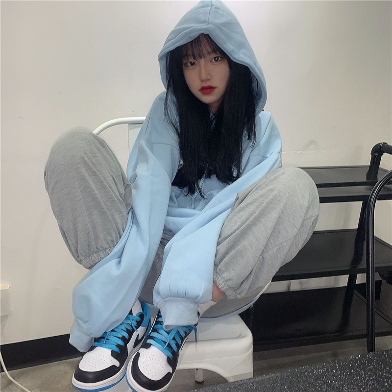 NRVP Áo Hoodie Dáng Rộng Thời Trang Hàn Quốc 2022 Dành Cho Nữ