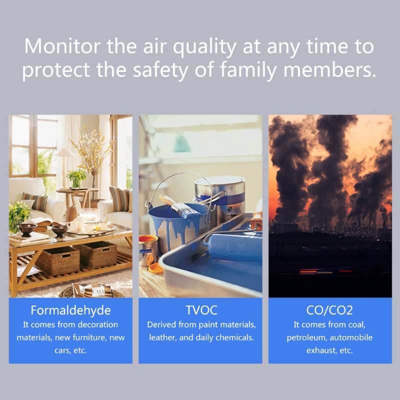 Máy Dò Khí Co2 Hcho Tvoc Độ Chính Xác Cao