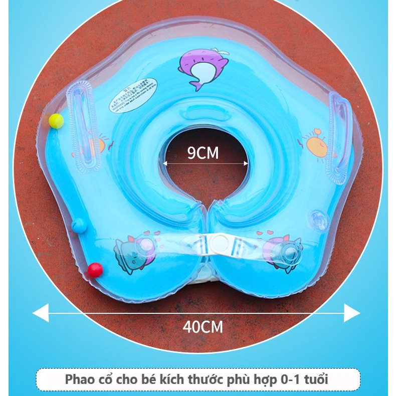 Phao Đỡ Cổ Cho Bé Từ 0-1 Tuổi An Toàn, Hỗ Trợ Vận Động, Tập Bơi Cho Bé Yêu