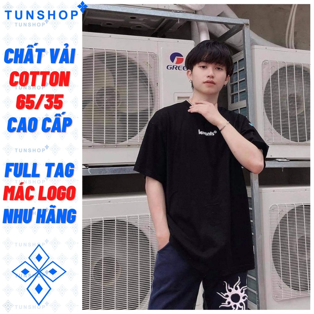 Mua Áo Thun Lì Ven Popular Logo Black While Đen Chữ Levent Trắng Unisex ...