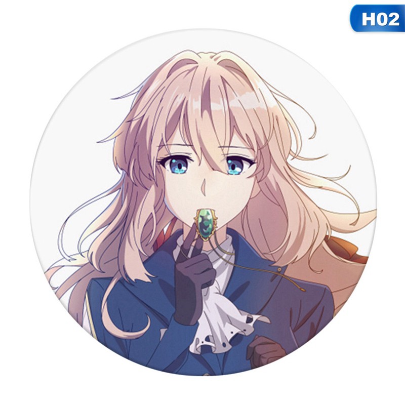 Huy hiệu thiết kế hoạt hình Violet Evergarden bắt mắt