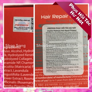 Protein phục hồi tóc hư nát sophia 13ml ( Hàn Quốc)