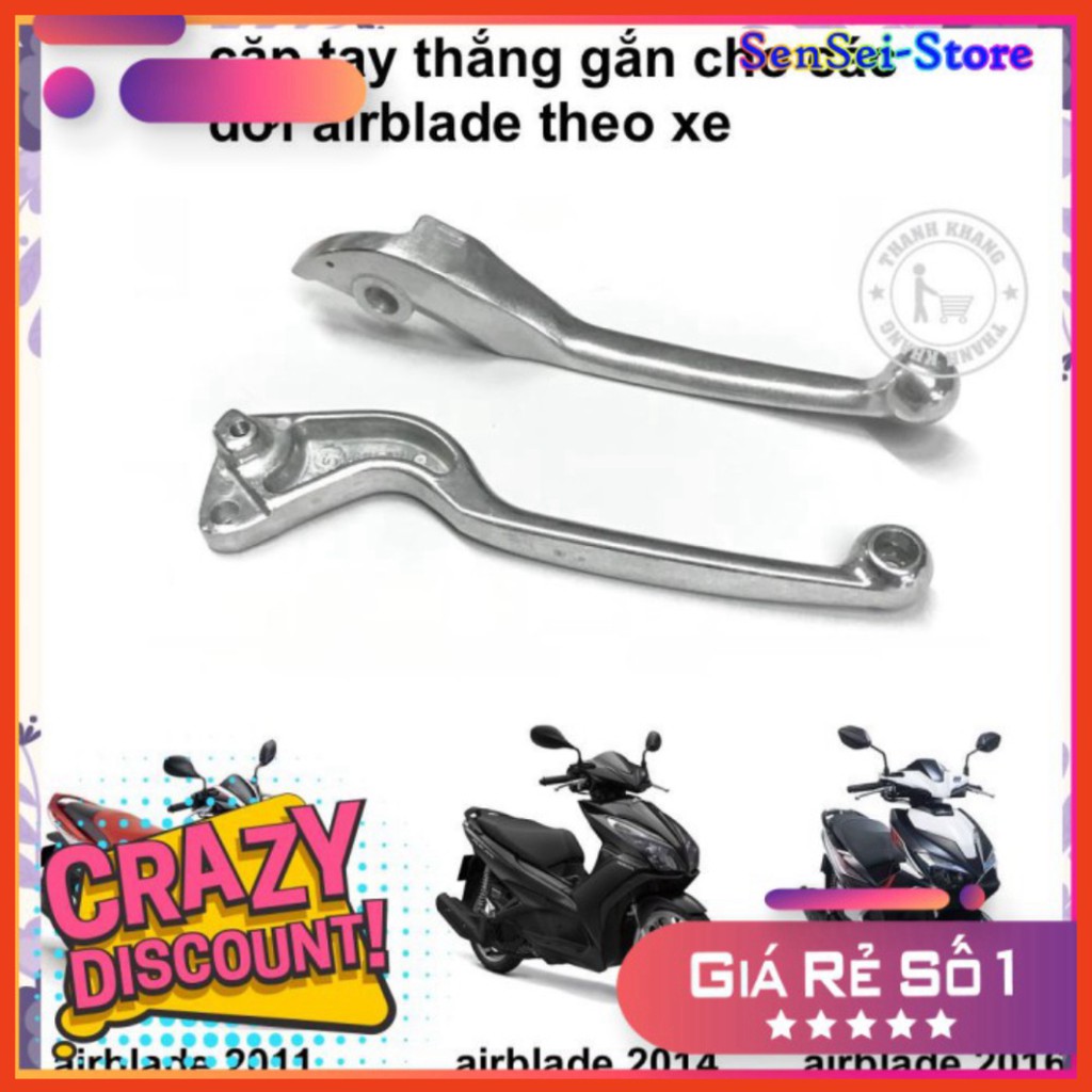 (Giá Rẻ Vô Địch ) Cặp Tay Thắng Gắn Cho Các Đời Airblade, Vision 2019 Màu Trắng _Sensei-Store