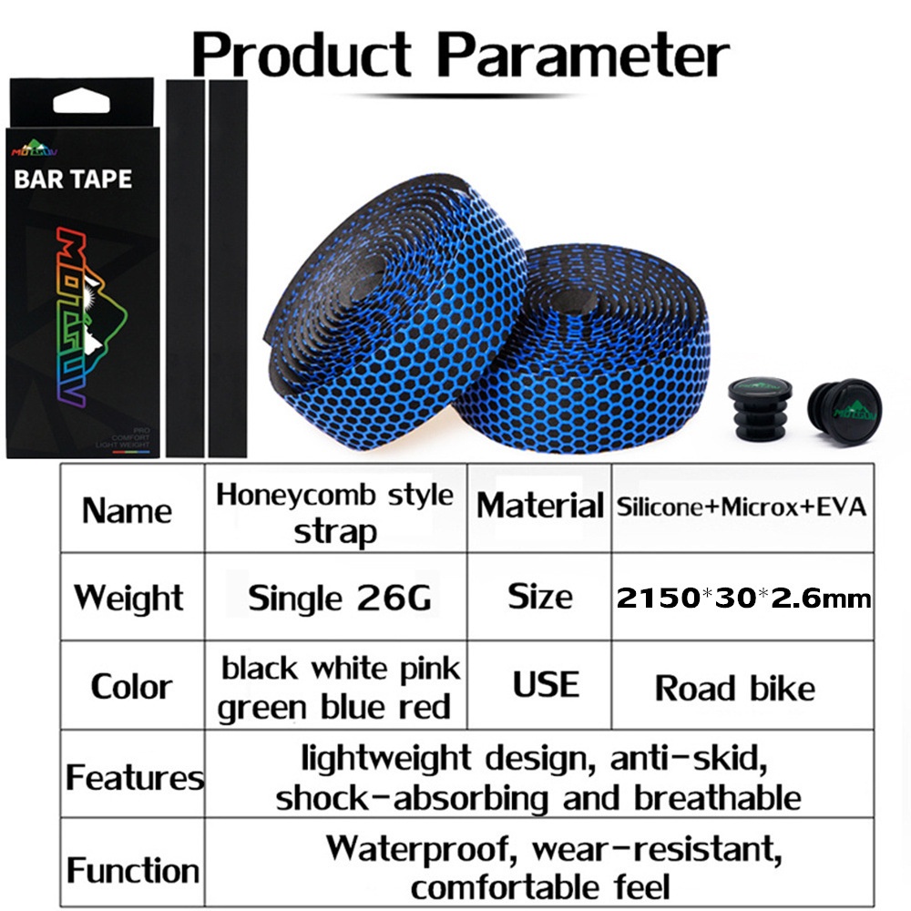 Dây Quấn Tay Lái Xe Đạp Bằng silicone EVA Chống Trượt Thoáng Khí Tiện Dụng