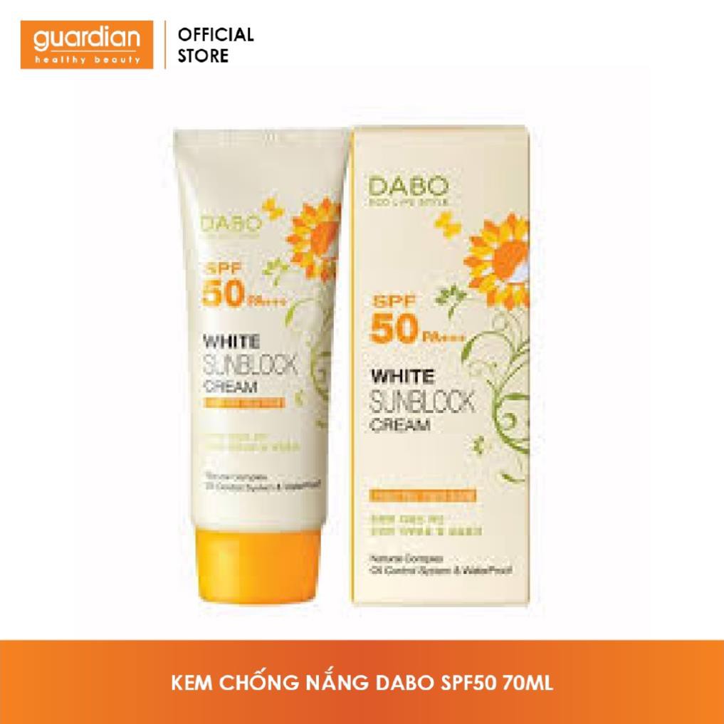 Kem chống nắng trắng da Dabo White Sunblock Cream SPF50 PA++ 70ml