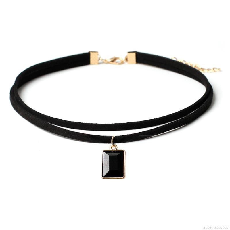10 Pcs/set Neck Choker Women Fashion Sexy Solid Color Black Fashion Necklace