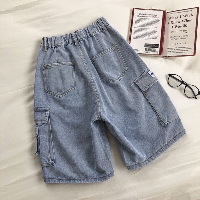 ORDER quần short jeans túi hộp ullazang