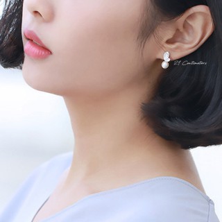 Bông tai bạc Tiệm bạc 21 Centimeters Leaf & Pearl