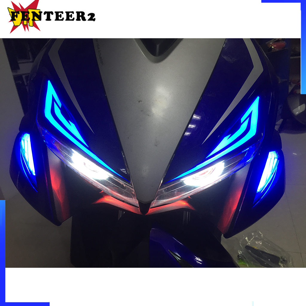 (Fenteer2 3c) Đèn Pha Trước Cho Xe Mô Tô Yamaha Aerox155 Nvx155