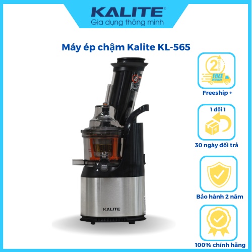 Máy ép chậm kalite Kl-565, máy ép trái cây chậm, ép hoa quả kiệt nước, hàng chính hãng kalite [BH 24 tháng]