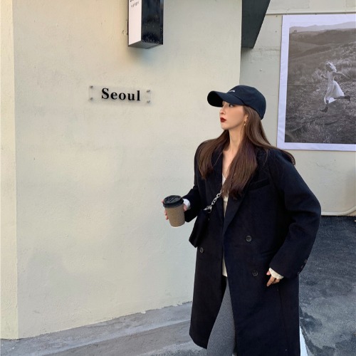 Áo khoác da dáng dài thời trang cá tính cho nữ