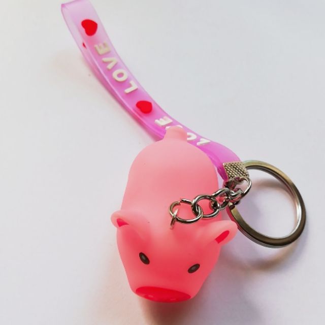 Móc khóa heo hồng cute
