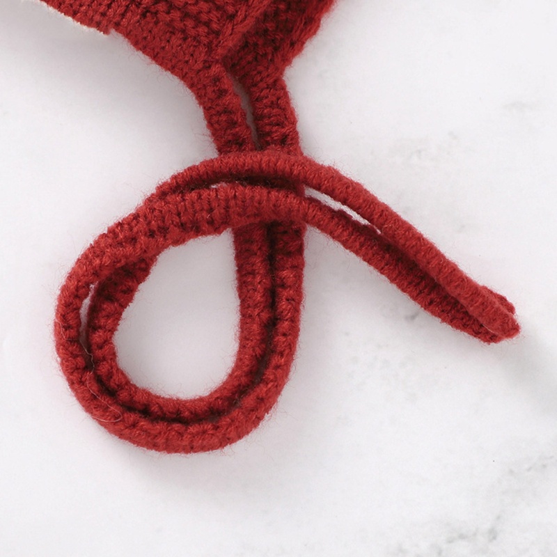 Mũ Beanie Dệt Kim Mềm Mại Làm Phụ Kiện Chụp Ảnh Cho Bé Sơ Sinh