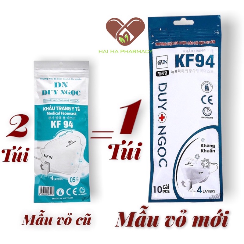 Khẩu Trang Kháng Khuẩn  4D/KF94- Khẩu Trang Y tế  an toàn đạt tiêu chuẩn ôm sát mặt