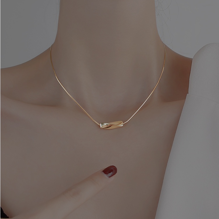 Dây chuyền kiểu chuỗi xương rắn đơn giản thời trang mùa hè đơn giản