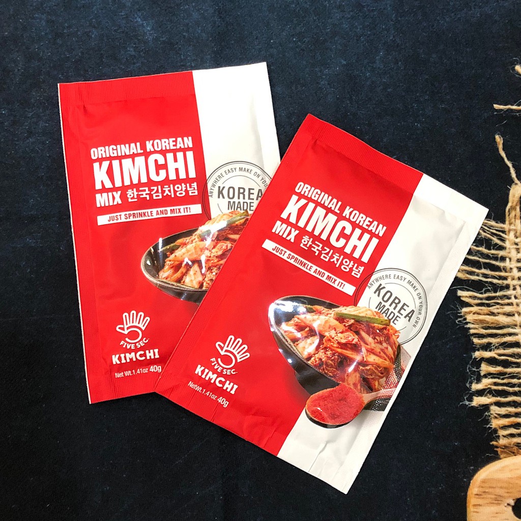 Gia vị làm kim chi hoàn chỉnh, Bột gia vị muối kimchi hàn quốc 40g - 김치 양념