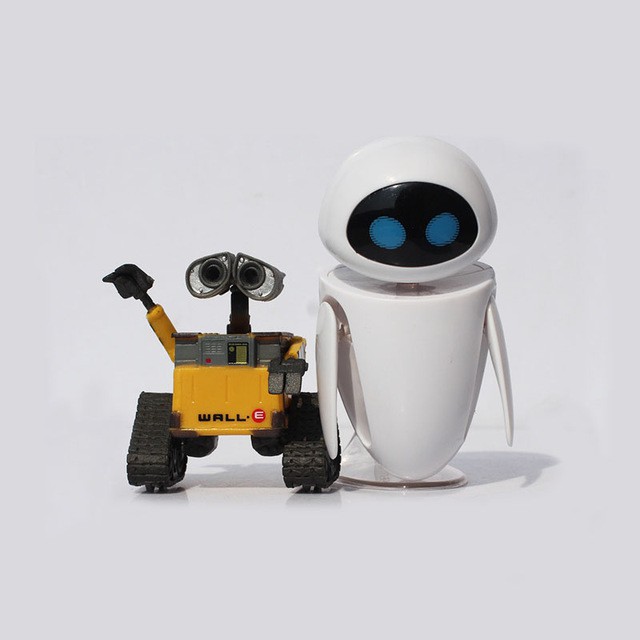 Mô hình Wall-E và Eve mô phỏng Siêu anh hùng - Nhân vật trưng bày, quà tặng