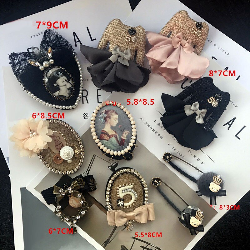 Ghim cài áo hình hoa trà đính ngọc trai giả sang trọng 5 kiểu dáng khác nhau cho nữ