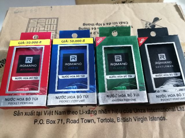 4 mùi -Nước hoa dành cho nam Romano 18ml | BigBuy360 - bigbuy360.vn