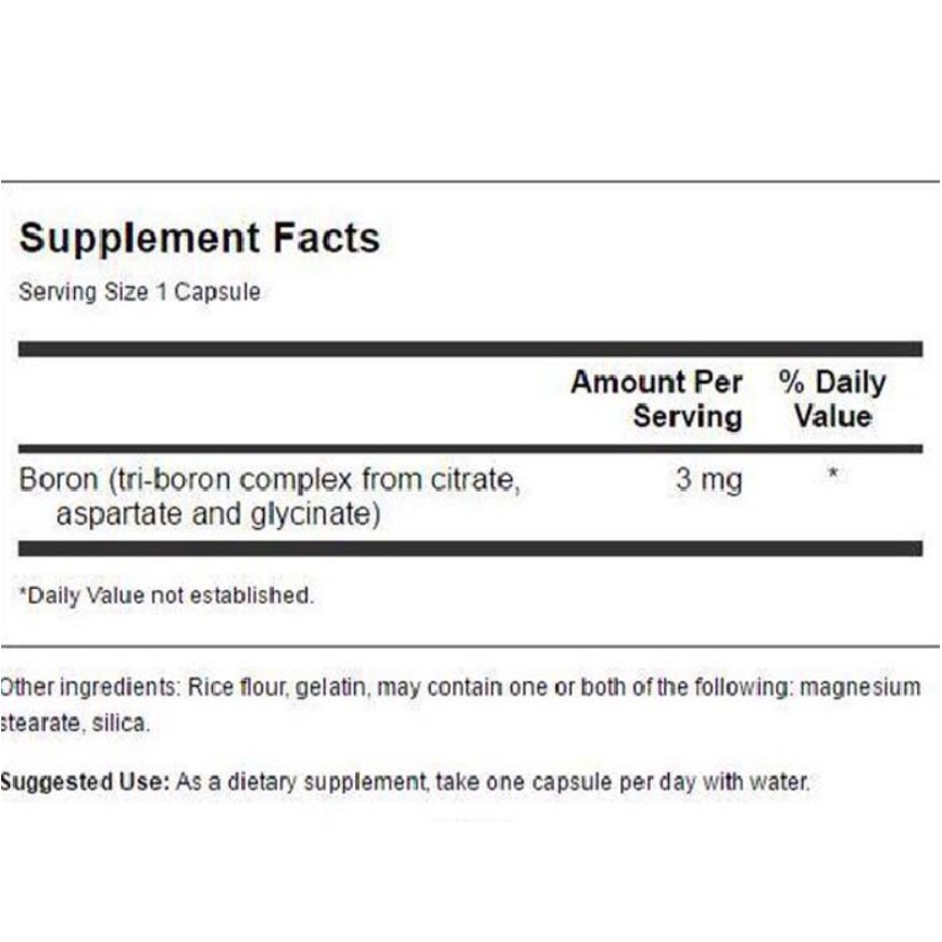 SWANSON VITAMIN | Swanson Premium - Triple Boron Complex 3MG  - Chính Hãng Muscle Fitness