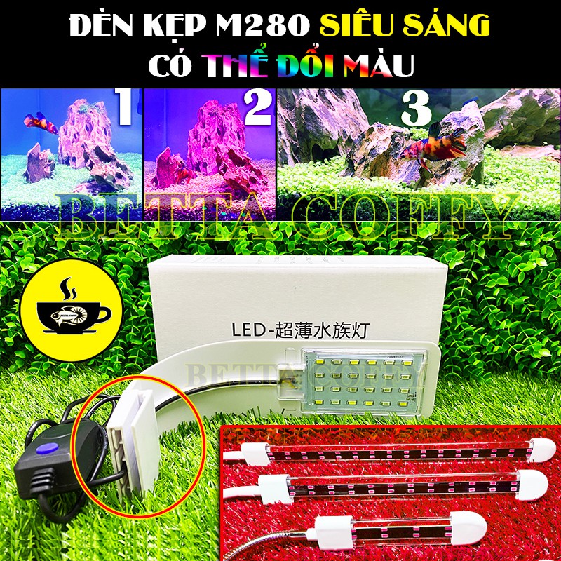 Đèn LED Kẹp thành hồ cá thủy sinh size 30-40cm