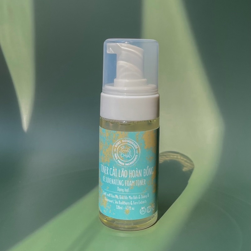 [Toner DẠNG BỌT] Nước Cân Bằng Ẩm Cải Lão Hoàn Đồng REJUVENATING FOAM TONER - Handmade by GUBY HOMEMADE