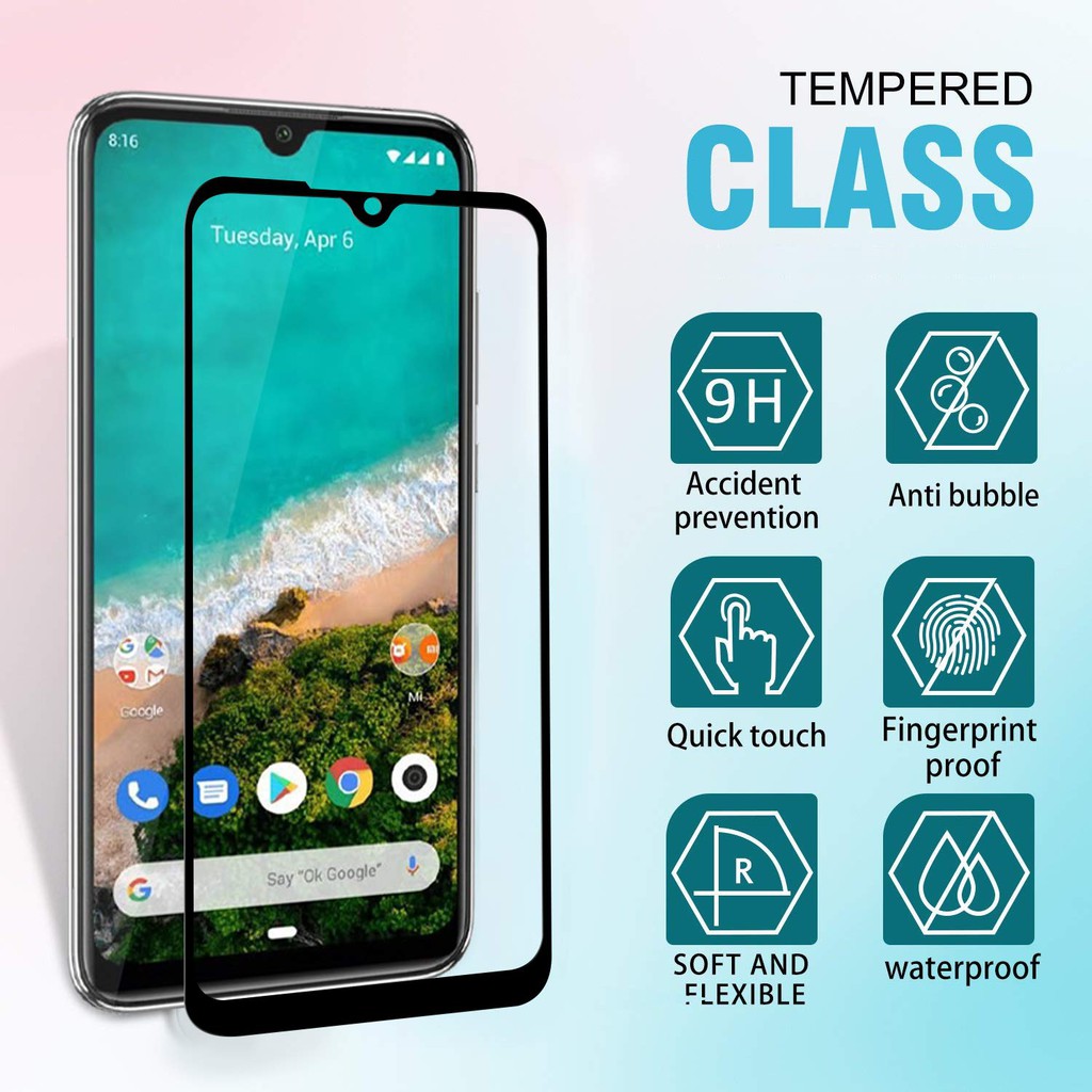 Set 2 kính cường lực bảo vệ màn hình cho điện thoại Xiaomi Mi A3 MiA3