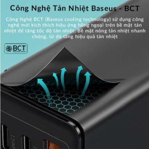 Bộ sạc GaN 3, Cốc sạc nhanh Baseus 65W GaN 2 Pro - Smartphone/Tablet/iPad/Macbook/Laptop (Type Cx2 + USB, PD3.0/PPS/QC4)