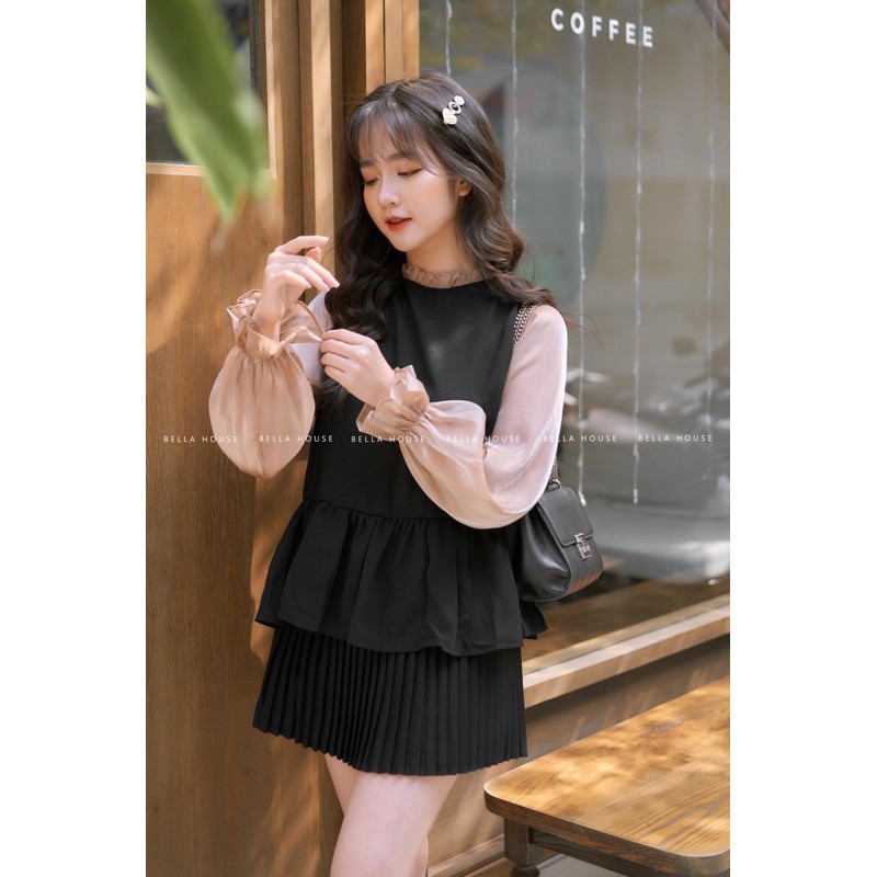 Áo phối tay siêu siêu xinh ạ