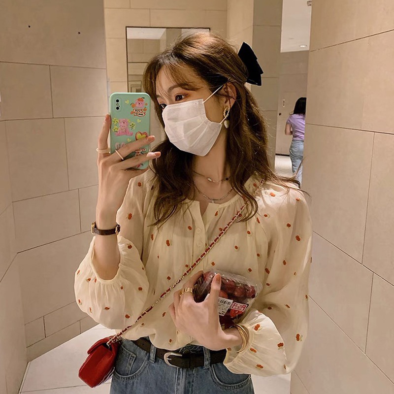 Áo Sơ Mi Voan Hoa Thời Trang Mùa Hè Pháp Dành Cho Nữ 2022