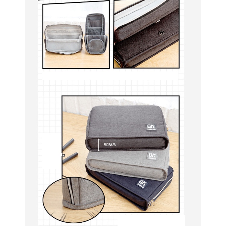 Hộp Đựng Bút Chống Thấm Nước Đa Năng Sức Chứa Lớn Cho Học Sinh