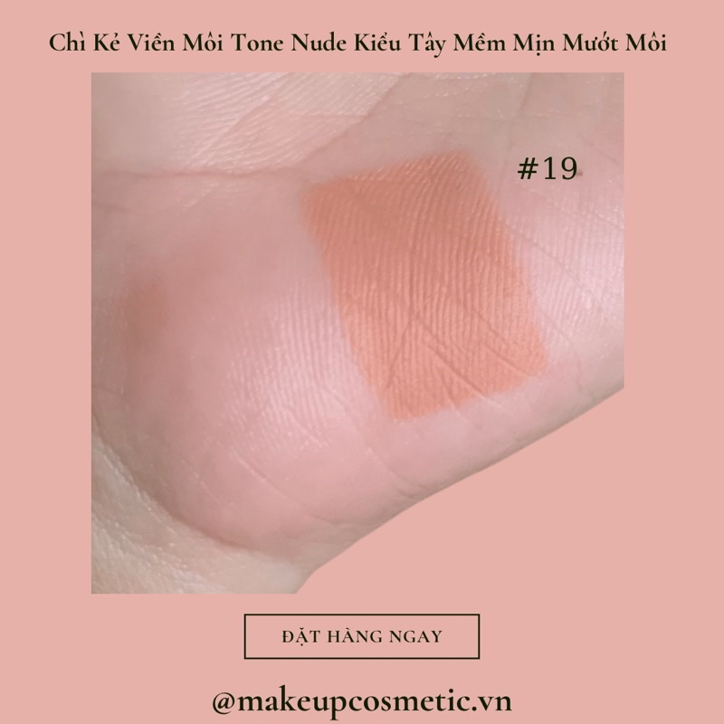 Chì Kẻ Viền Môi Tone Nude Lip Liner Hot Trend Kiểu Tây Mềm Mịn Mướt Môi