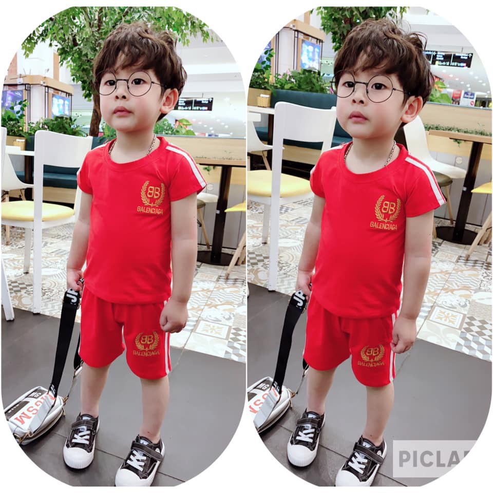 Bộ cotton BBB sang chảnh, thấm hút mồ hôi tốt cho bé trai bé gái - BCBB